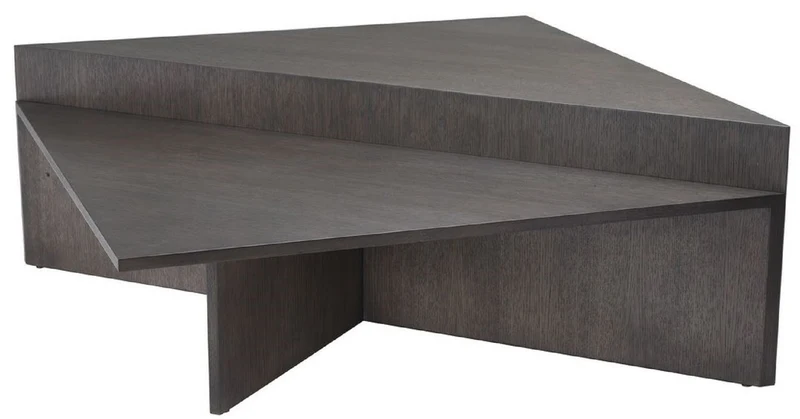 Casa Padrino Luxus Couchtisch Set Mokkafarben - 2 Eichenfurnier Wohnzimmertische - Wohnzimmer Möbel - Luxus Qualität