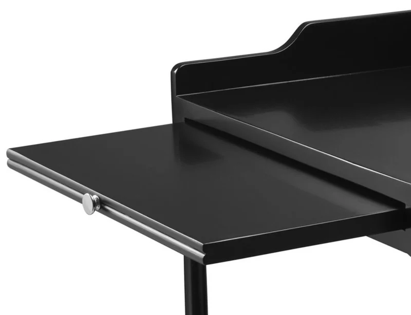 Casa Padrino Luxus Wohnzimmer Beistelltisch Schwarz / Silber 48 x 42 x H. 73 cm - Wohnzimmermöbel