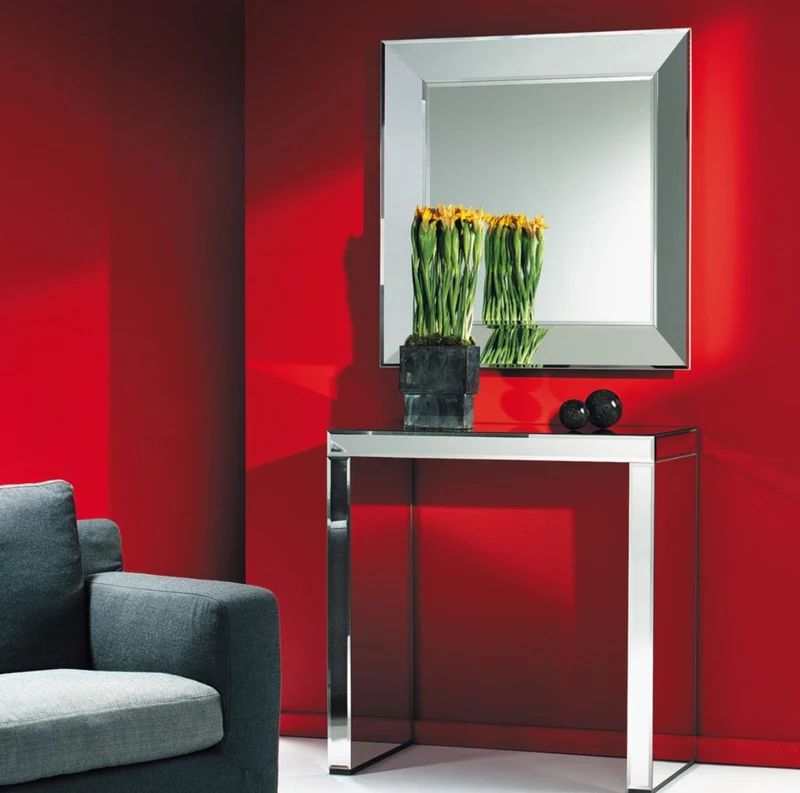 Casa Padrino Luxus Spiegel / Wandspiegel 89 x H. 89 cm - Luxus Kollektion