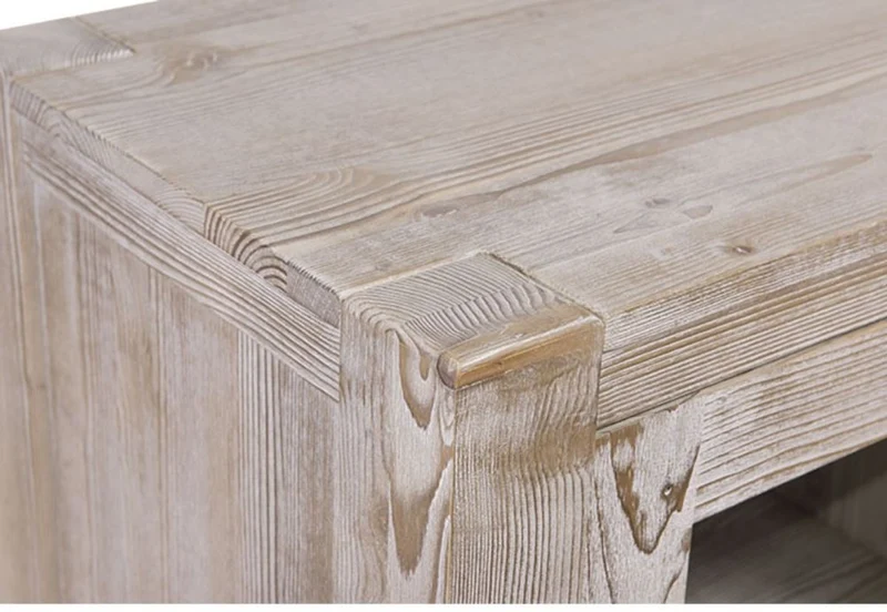 Casa Padrino Landhausstil Sideboard aus Massivholz Naturfarben 160 x 47 x H. 90 cm