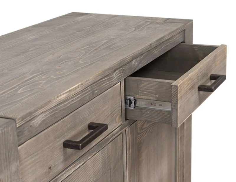 Casa Padrino Landhausstil Kommode aus Massivholz in Dunkelbraun 110 x 47 x H. 90 cm