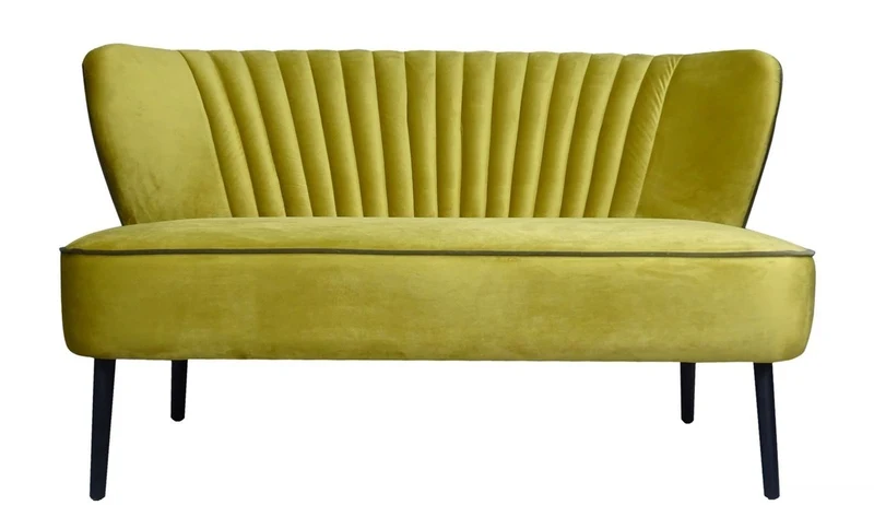 Casa Padrino Luxus Wohnzimmer Sofa Gold 129 x 75 x H. 73,5 cm - Designer Möbel
