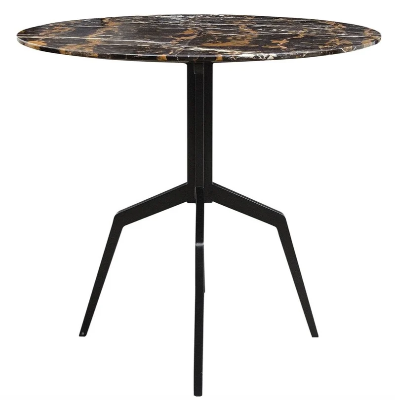 Casa Padrino Luxus Esstisch Schwarz 80 x H. 76 cm - Esszimmermöbel