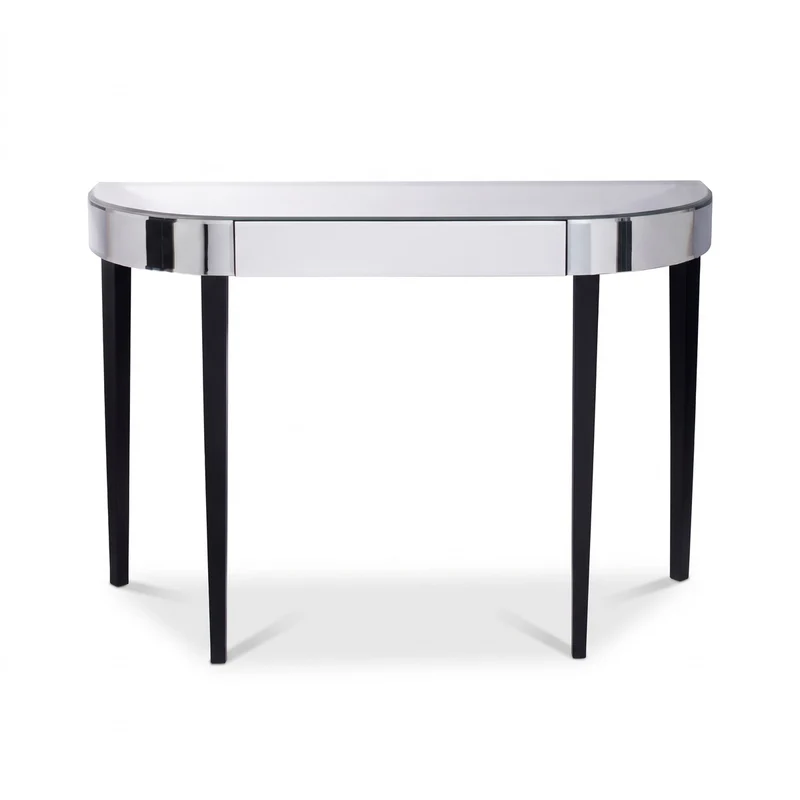 Casa Padrino Luxus Spiegelglas Konsole mit Schublade 112 x 35 x H. 75 cm - Luxus Möbel & Accessoires