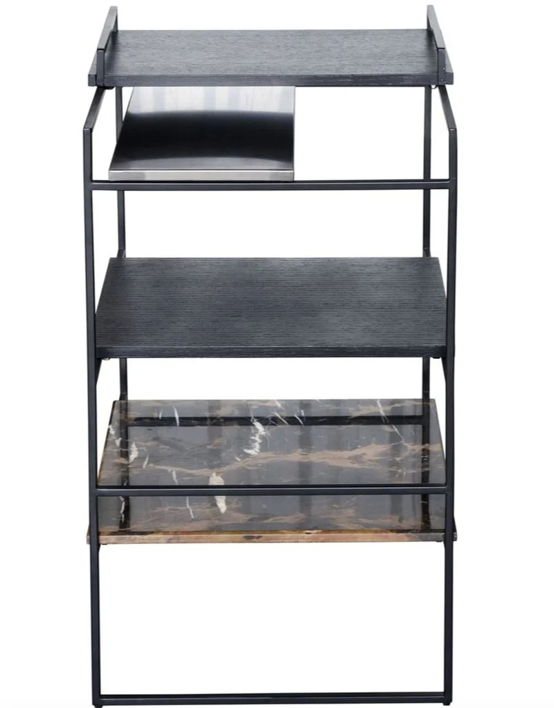 Casa Padrino Luxus Designer Beistelltisch Schwarz 45 x 45 x H. 80,5 cm - Designer Möbel