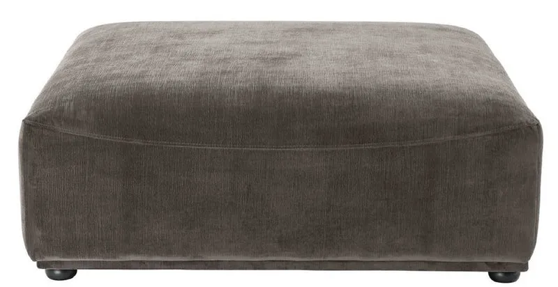 Casa Padrino Luxus Hocker Grau / Schwarz 109 x 109 x H. 42 cm - 4 eckiger Sitzhocker - Luxus Möbel