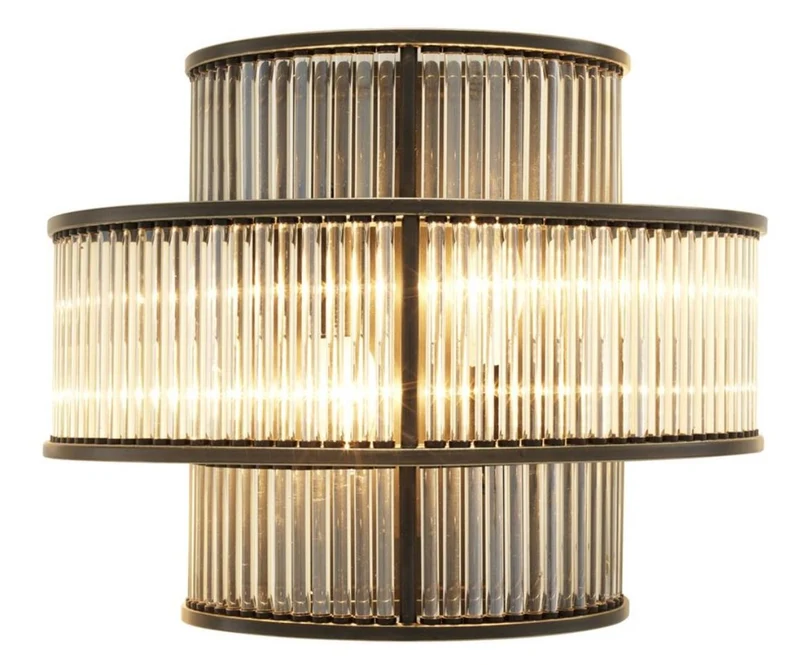 Casa Padrino Hotel Restaurant Wandlampe Bronze 35 x 19 x H. 28 cm - Wohnzimmer Wandleuchte