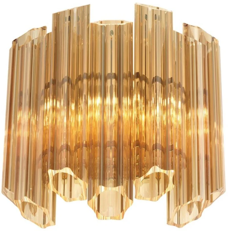 Casa Padrino Luxus Wohnzimmer Wandleuchte Gold 33 x 17 x H. 32,5 cm - Luxus Kollektion