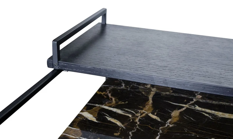 Casa Padrino Luxus Couchtisch Schwarz 60 x 60 x H. 36,5 cm - Designer Wohnzimmertisch