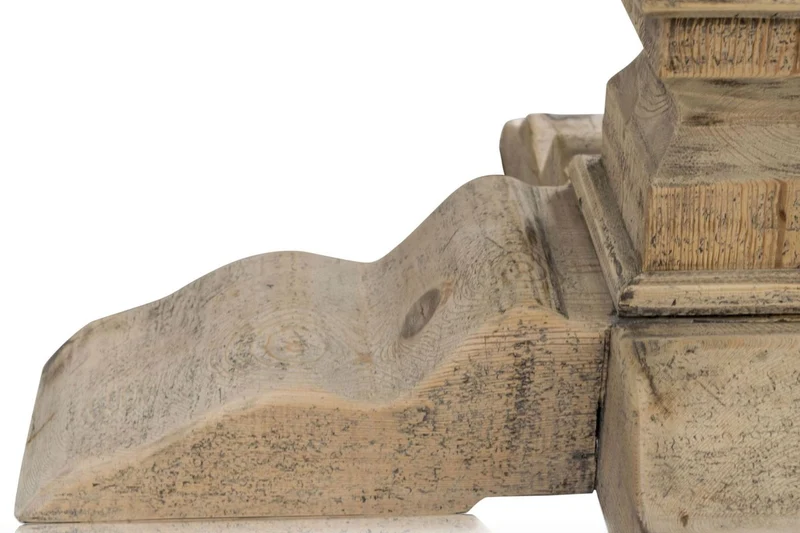 Casa Padrino Luxus Esszimmertisch Naturfarben 120 x H. 76 cm - Esszimmermöbel