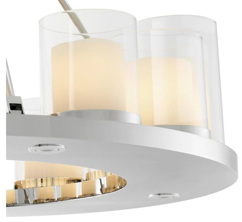 Casa Padrino Luxus Kronleuchter in silber 90 x H. 65 cm - Hotel Restaurant Kollektion