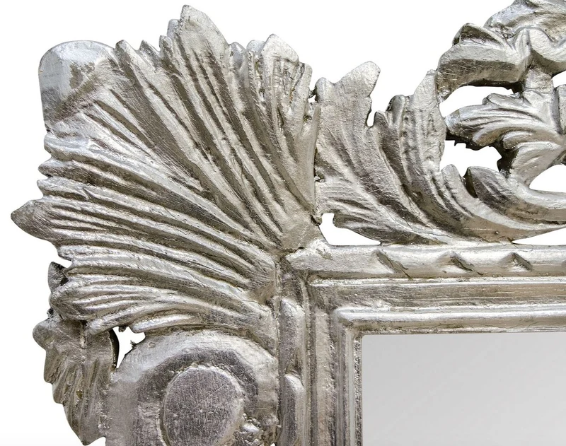 Casa Padrino Barock Spiegel Silber 110 x H. 193 cm - Antik Stil Wandspiegel