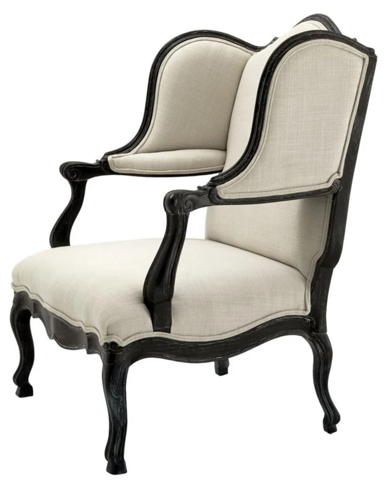 Casa Padrino Luxus Antikstil Sessel 89 x 87 x H. 113 cm - Hotel Club Möbel