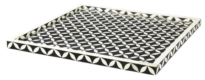 Casa Padrino Designer Tablett 50 x 50 cm - Luxus Serviertablett