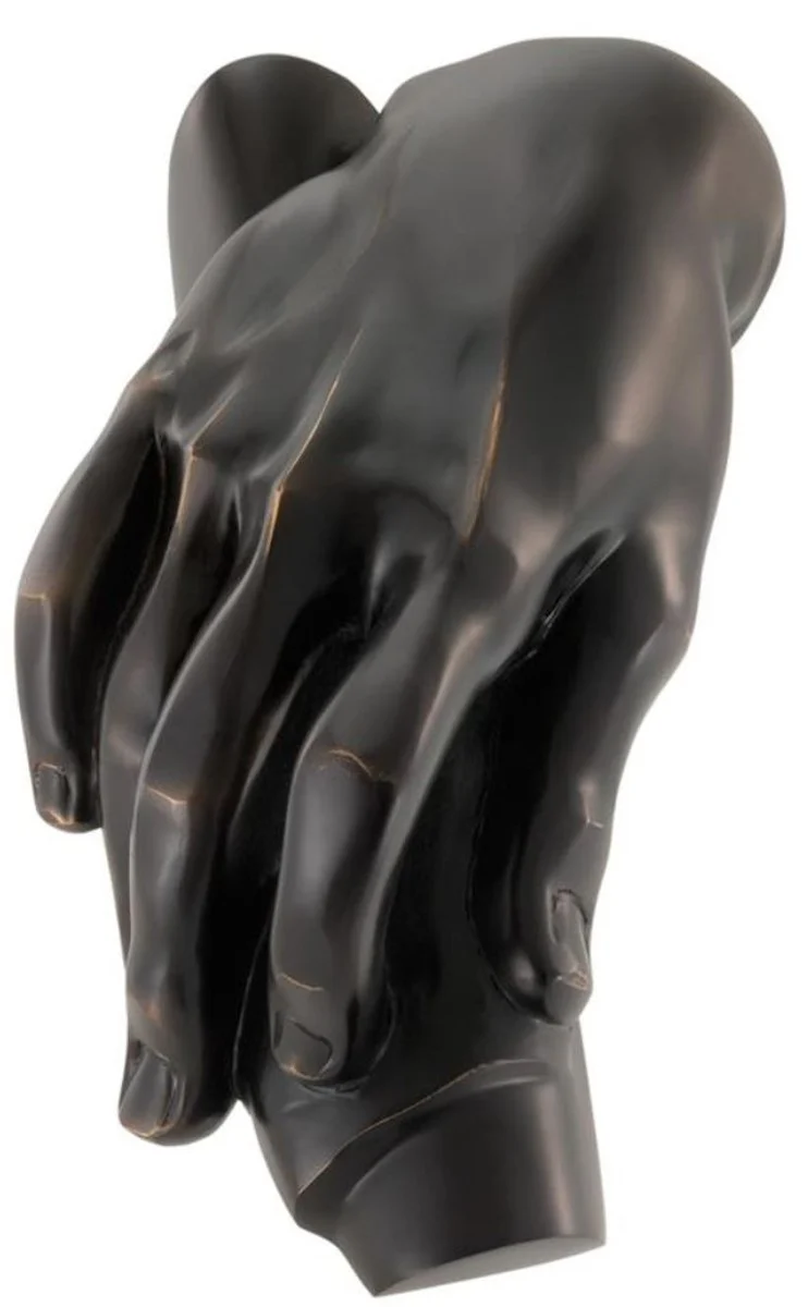 Casa Padrino Designer Deko Objekt Hände Antik Bronze 28 x 15 x H. 11 cm - Luxus Kollektion Hand Skulptur