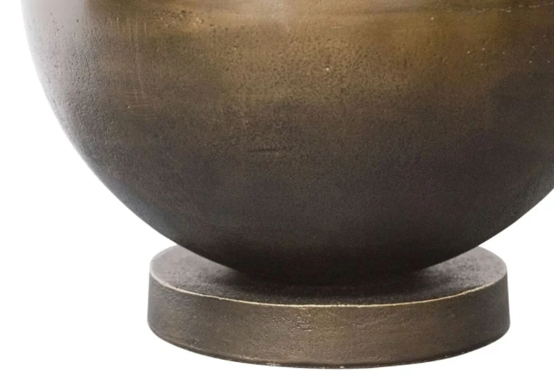 Casa Padrino Luxus Tischleuchte in antik bronze mit altrosafarbenem Lampenschirm 50 x H. 93 cm - Hotel Restaurant Möbel