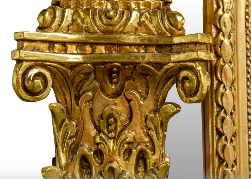 Casa Padrino Barock Standspiegel Gold 134 x H. 257 cm - Edel & Prunkvoll