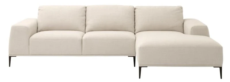 Casa Padrino Luxus Lounge Sofa Naturfarbig 285 x 164 x H. 80 cm - Luxus Kollektion