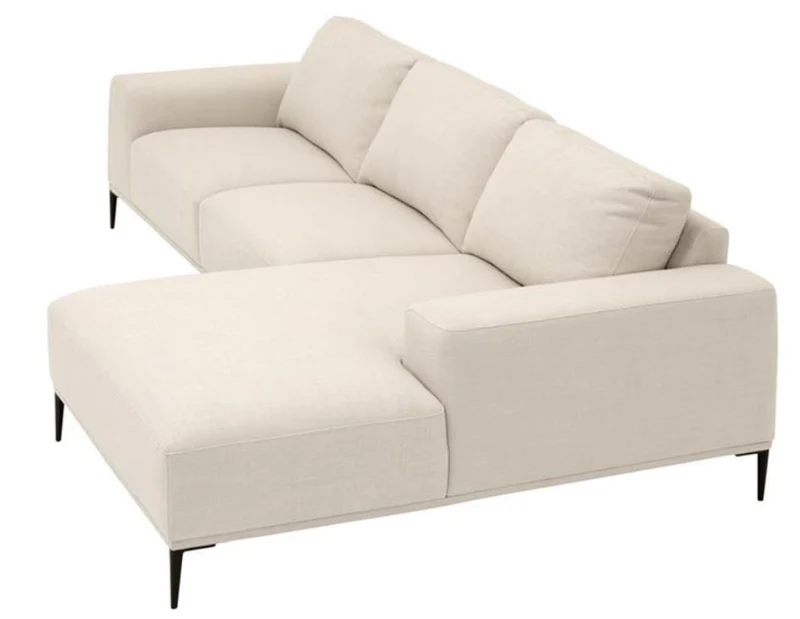 Casa Padrino Luxus Lounge Sofa Naturfarbig 285 x 164 x H. 80 cm - Luxus Kollektion