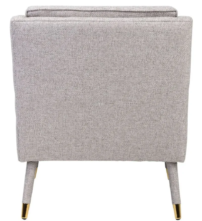 Casa Padrino Luxus Sessel Grau / Gold 76 x 88 x H. 89 cm - Wohnzimmer Sessel im Neoklassichen Stil - Designer Wohnzimmermöbel