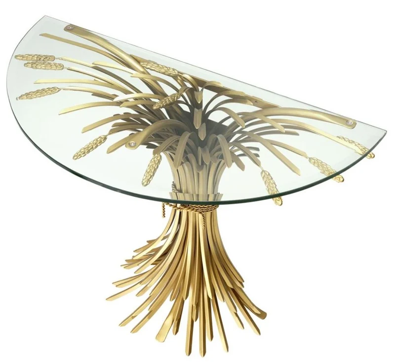 Casa Padrino Luxus Konsole Antik Gold 90 x 45 x H. 76 cm - Designer Konsolentisch