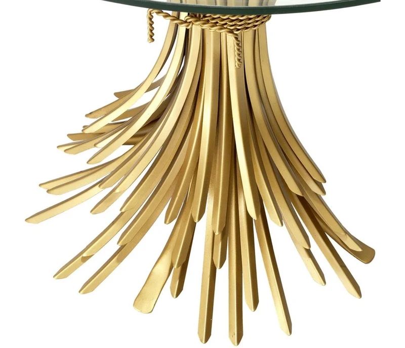 Casa Padrino Luxus Konsole Antik Gold 90 x 45 x H. 76 cm - Designer Konsolentisch