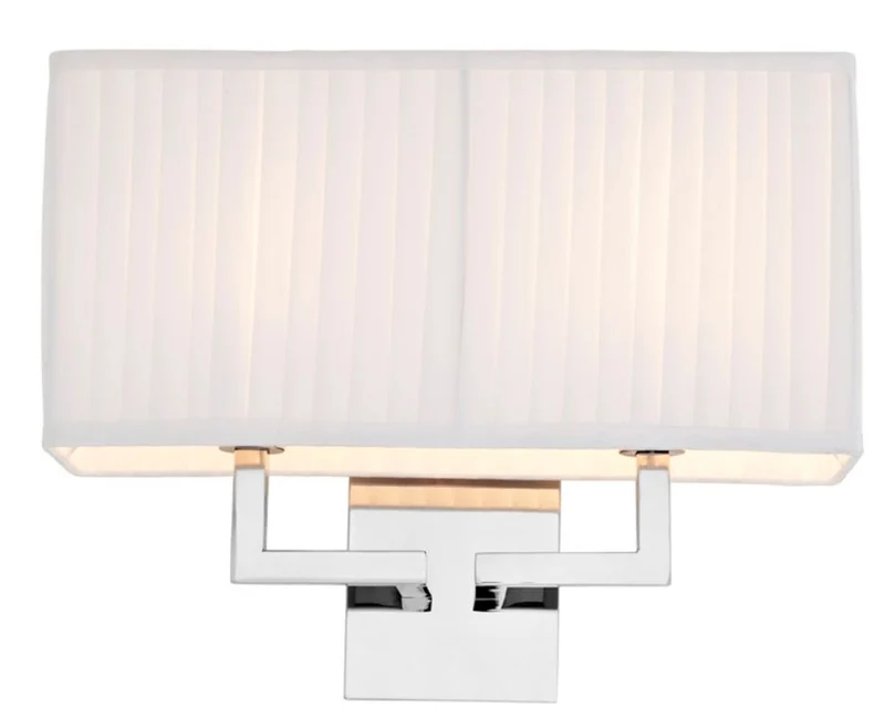 Casa Padrino Designer Wandleuchte Silber 36 x 13,5 x H. 27 cm - Luxus Kollektion