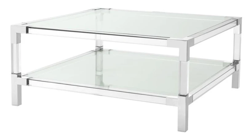 Casa Padrino Couchtisch 100 x 100 x H. 45 cm - Luxus Designer Möbel