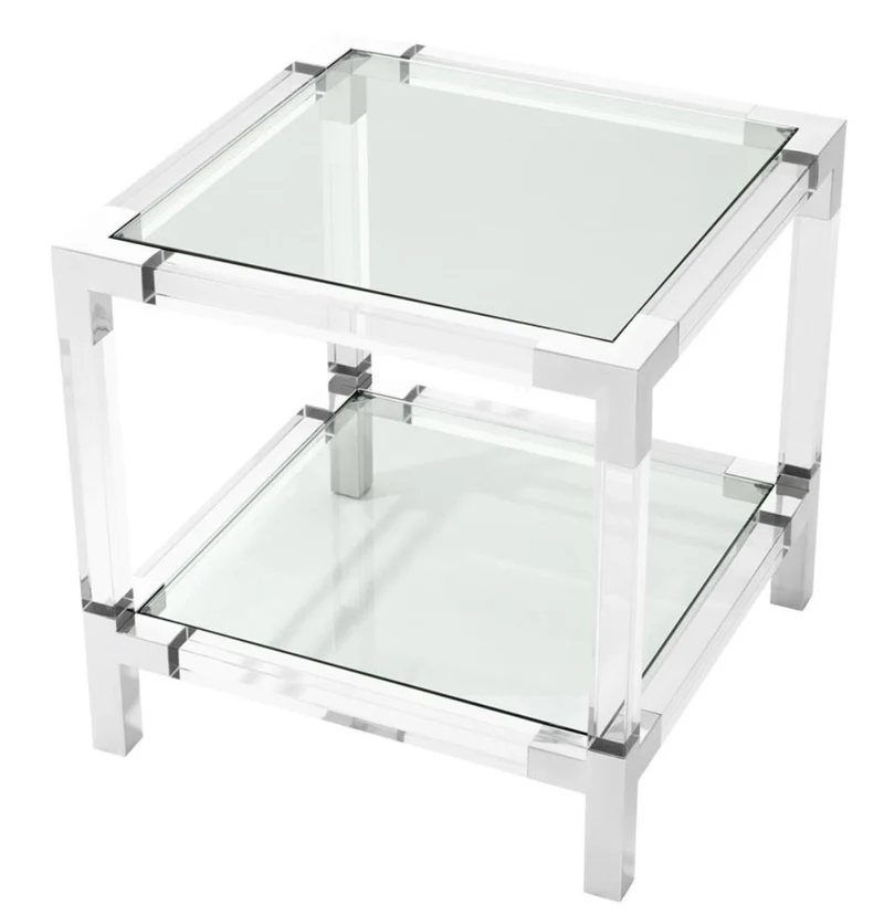Casa Padrino Wohnzimmer Beistelltisch 60 x 60 x H. 60 cm - Luxus Designer Möbel