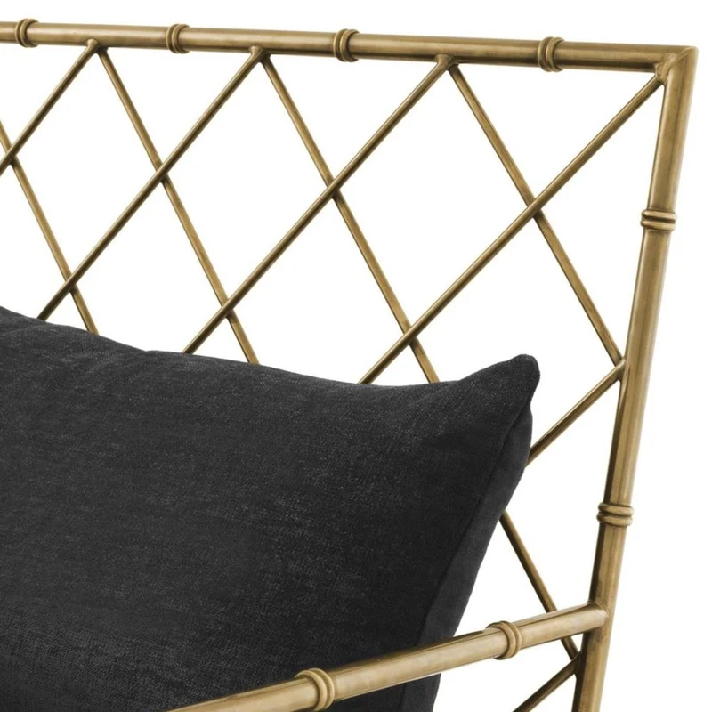 Casa Padrino Luxus Sessel Antik Messing 64,5 x 71,5 x H. 83 cm - Limited Edition