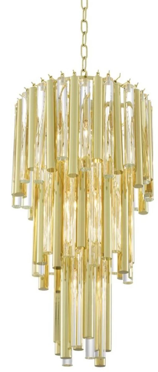 Casa Padrino Luxus Kronleuchter Gold Durchmesser 35 x H. 68 cm - Hotel Möbel