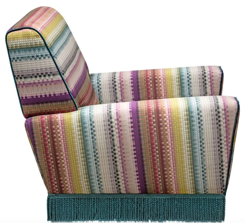 Casa Padrino Luxus Sessel Mehrfarbig 80 x 85 x H. 80 cm - Wohnzimmer Möbel