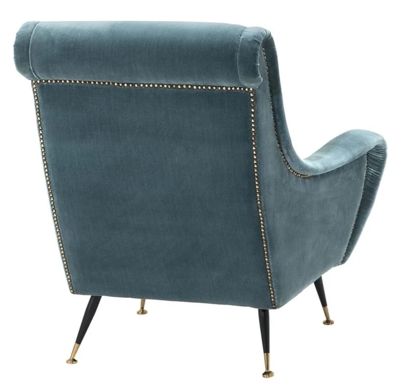 Casa Padrino Luxus Hotel Salon Sessel Türkis 80 x 90 x H. 88 cm - Wohnzimmer Möbel