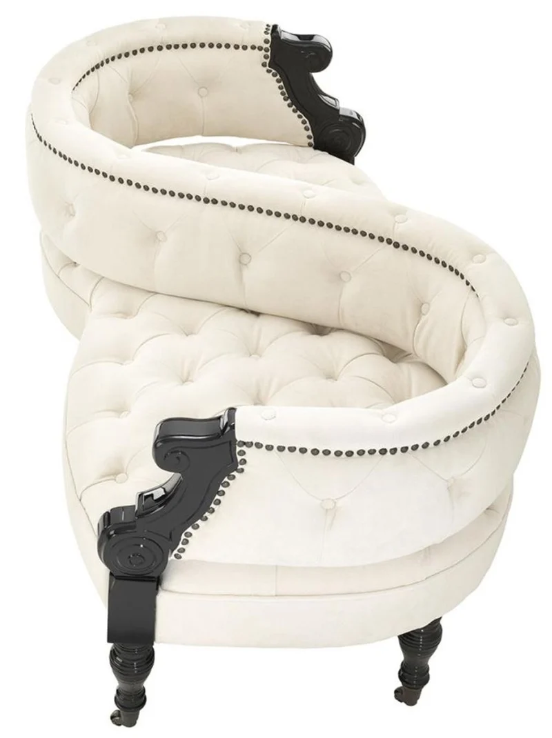 Casa Padrino 2-seitiges Sofa auf Rollen 130 x 70 x H. 66 cm - Luxus Hotel Kollektion