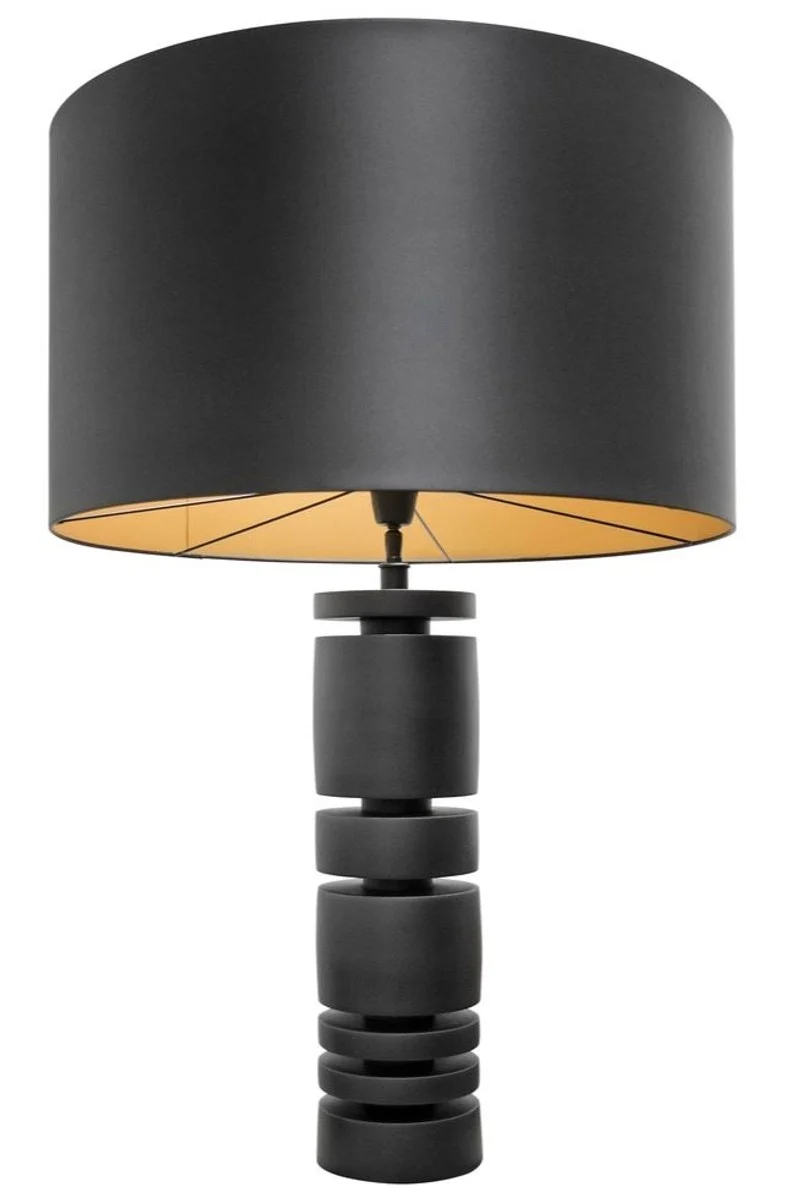 Casa Padrino Designer Tischlampe Mattschwarz 60,5 x H. 90 cm - Hotel Restaurant Möbel