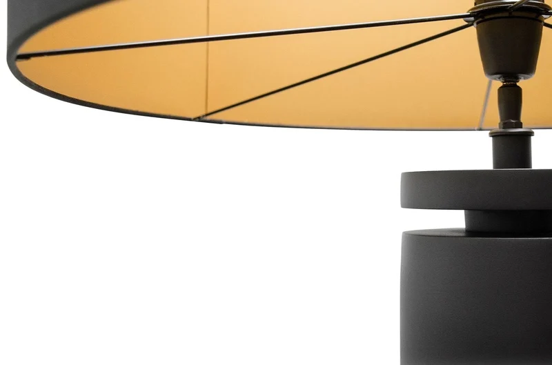 Casa Padrino Designer Tischlampe Mattschwarz 60,5 x H. 90 cm - Hotel Restaurant Möbel
