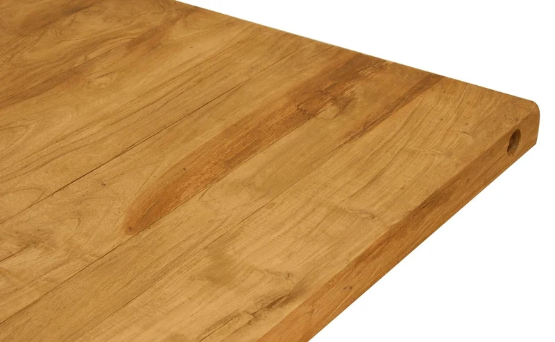 Casa Padrino Luxus Bartisch aus Teakholz und Stahl Braun / Schwarz 70 x 70 x H. 100 cm