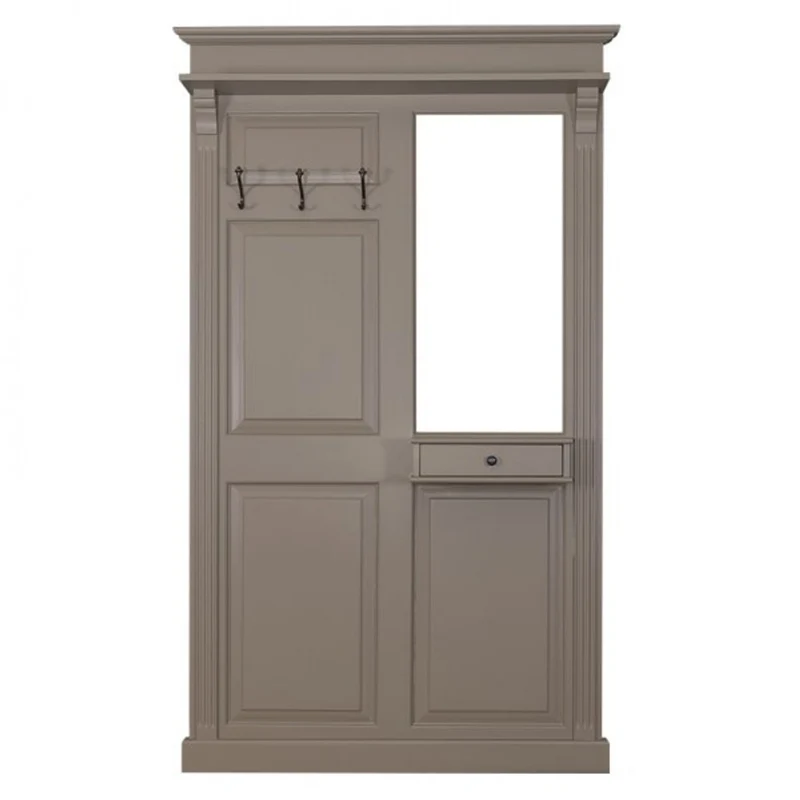 Casa Padrino Garderoben Schrank mit Spiegel - Landhaus Stil Garderobe