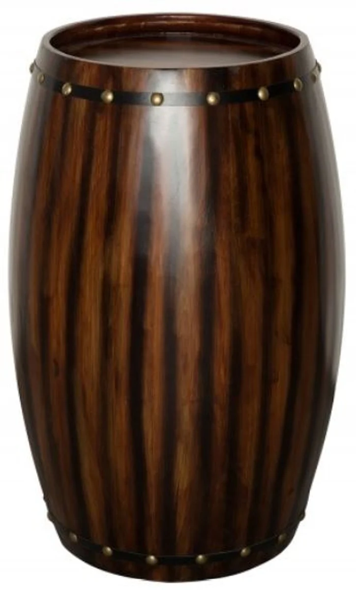 Casa Padrino Bar Weinschrank Bartisch aus Tanne Massivholz Coffee für 14 Flaschen - Weinfaß Faßschrank 40 x 64 x 38 cm