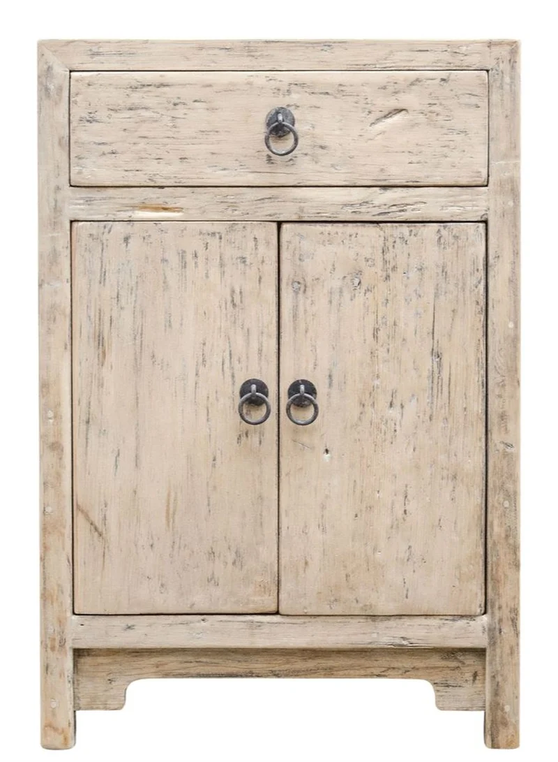 Casa Padrino Landhausstil Kommode aus Kiefernholz, Naturfarben, 50 x 40 x H. 75 cm
