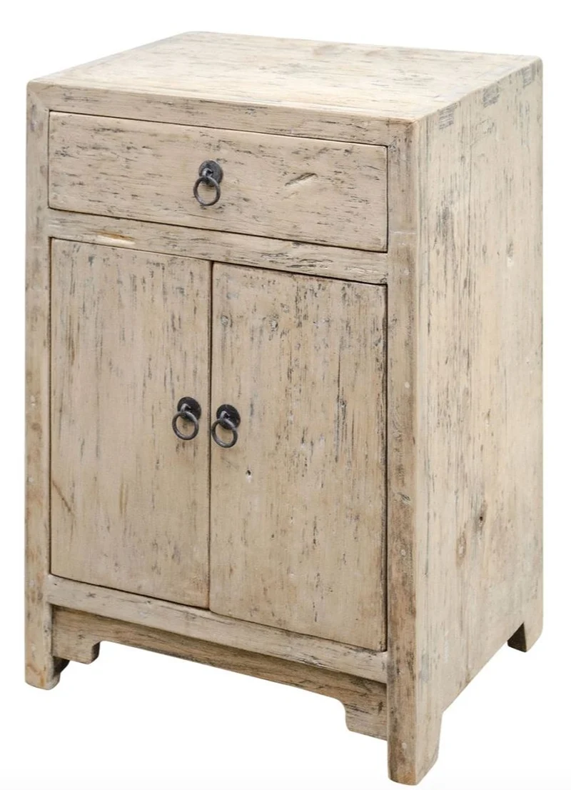 Casa Padrino Landhausstil Kommode aus Kiefernholz, Naturfarben, 50 x 40 x H. 75 cm