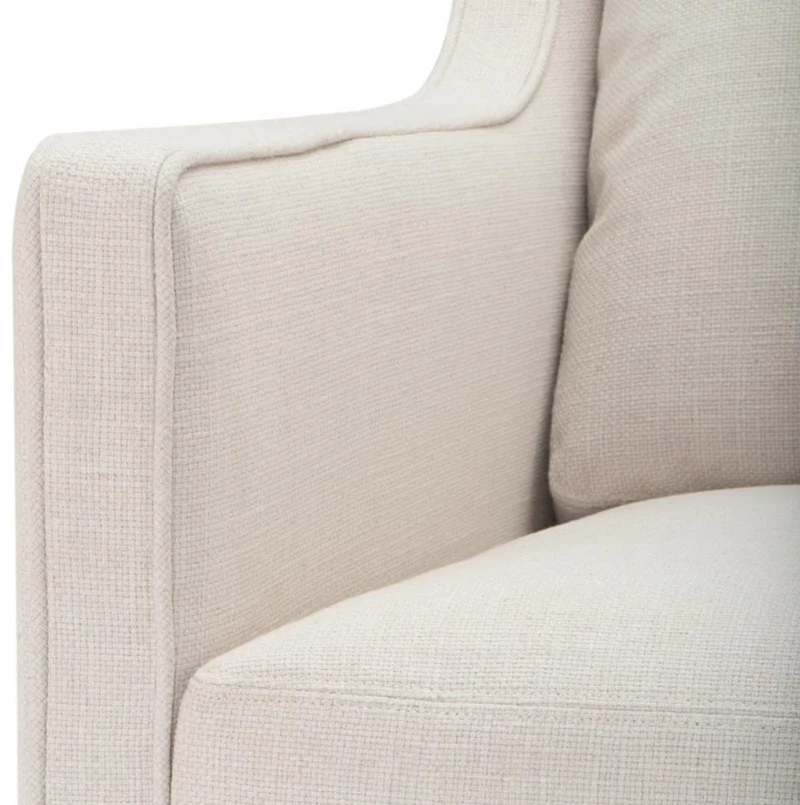 Casa Padrino Wohnzimmer Sessel Naturfarbig 81 x 95 x H. 82,5 cm - Luxus Drehsessel