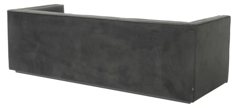 Casa Padrino Luxus 3er Sofa Anthrazitgrau 231 x 86 x H. 73,5 cm - Luxus Wohnzimmer Sofa