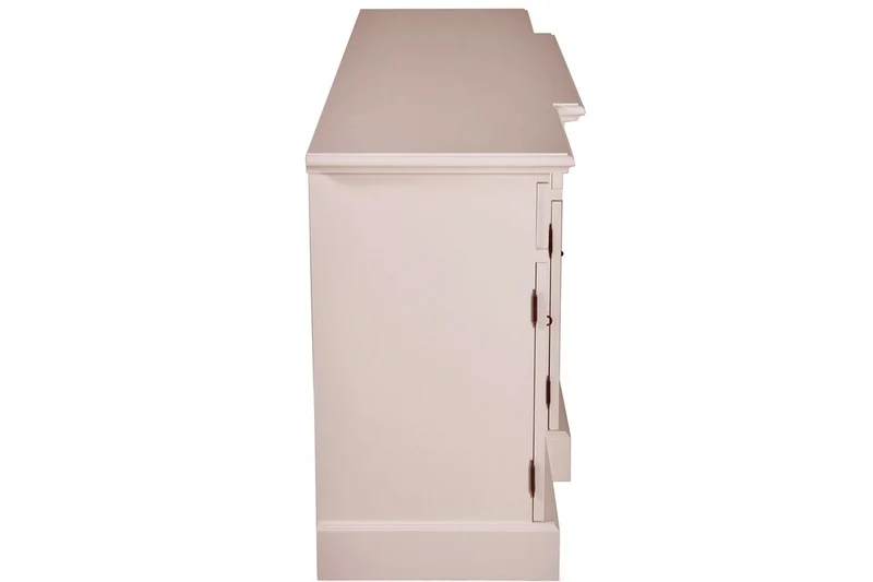 Casa Padrino Shabby Chic Landhaus Stil Kommode Weiß B 217 cm - H 90 cm Möbel Diele Esszimmer Schrank