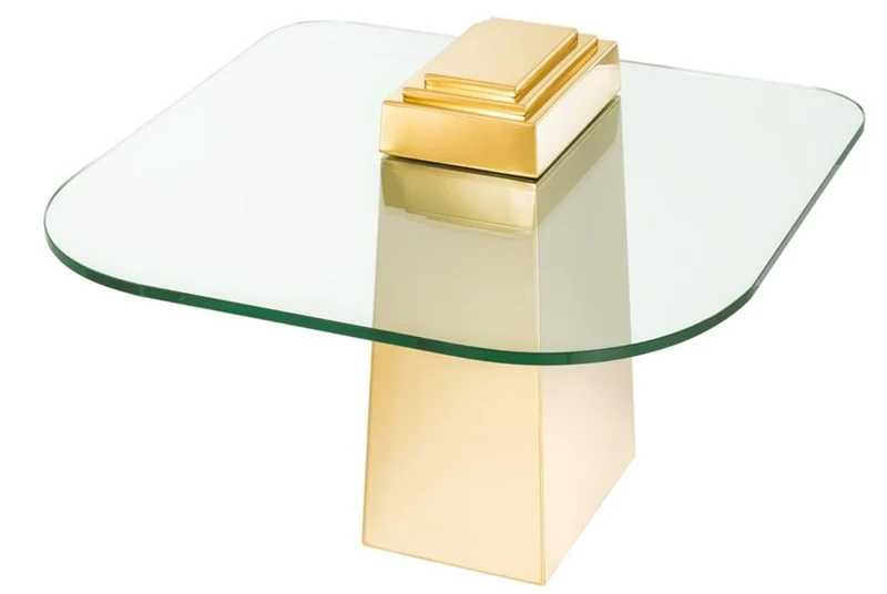 Casa Padrino Luxus Beistelltisch Gold 65 x 65 x H. 51 cm - Luxus Qualität