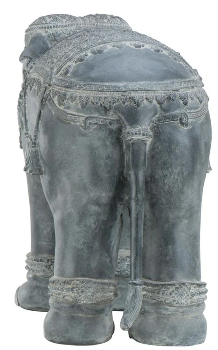 Casa Padrino Luxus Dekoration Aluminium Elefant 90 x 35 x H. 67 cm - Limited Edition