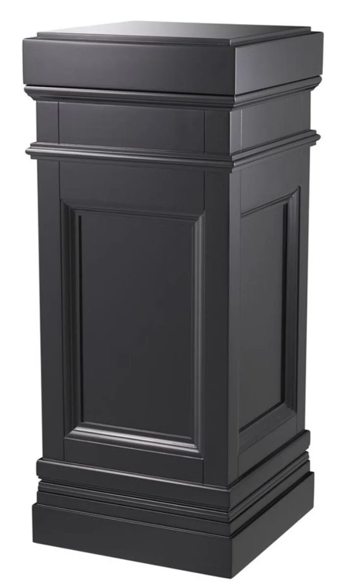 Casa Padrino Säule Schwarz 44 x 44 x H. 103 cm - Luxus Beistelltisch