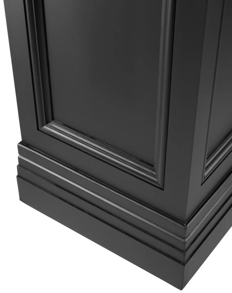 Casa Padrino Säule Schwarz 44 x 44 x H. 103 cm - Luxus Beistelltisch