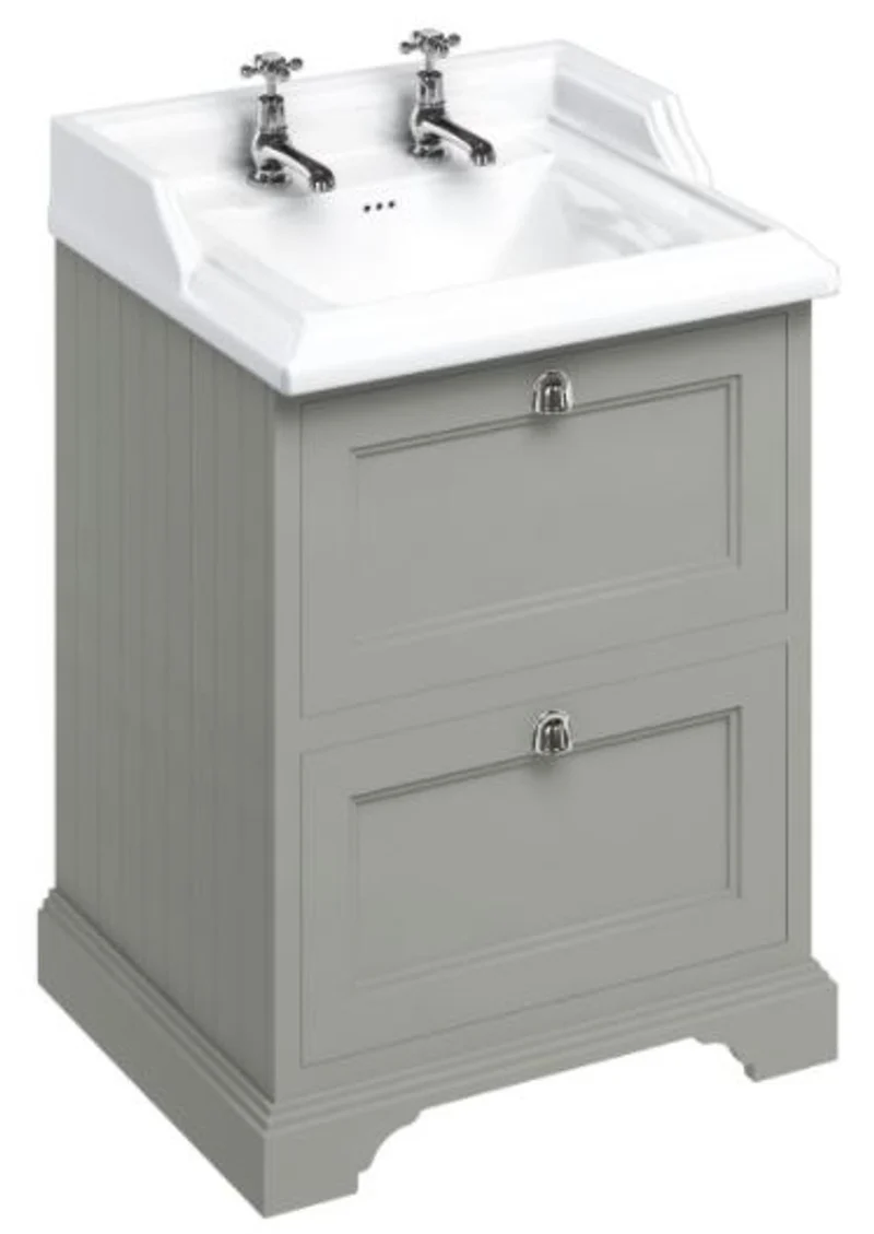 Casa Padrino Luxus Keramik Waschschrank / Waschtisch mit 2 Schubladen 67 x 58 x H. 93 cm