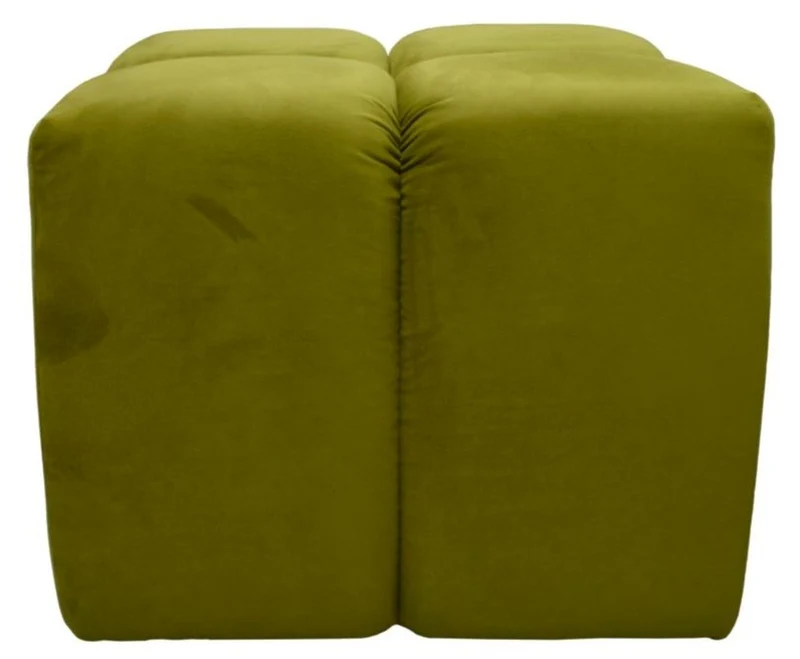 Casa Padrino Luxus Hocker / Sitzhocker Grün 60 x 60 x H. 50 cm - Wohnzimmermöbel